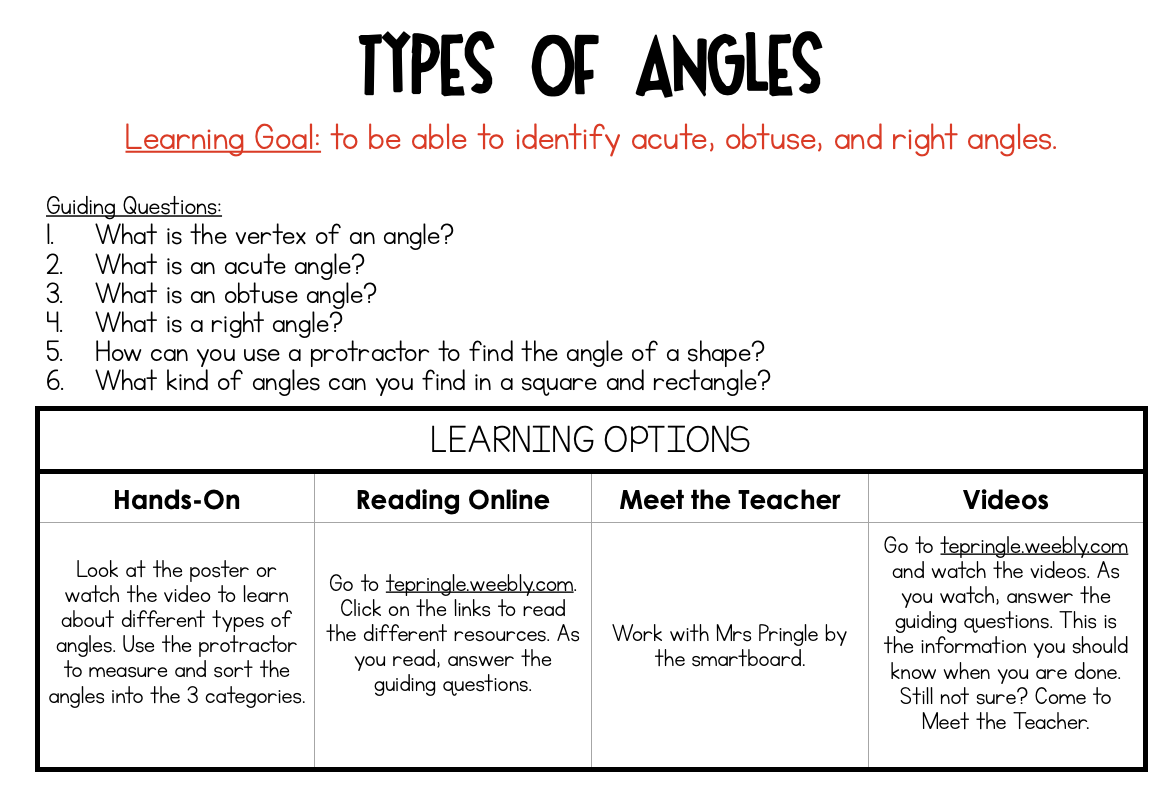 Discover Different Types of Angles